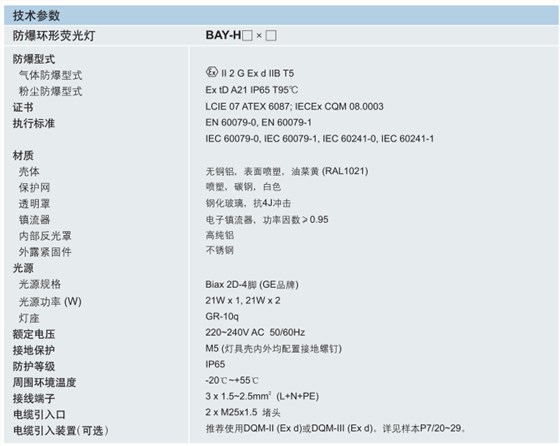 ATEX防爆环形荧光灯