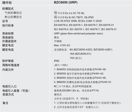 防爆操作柱、ATEX防爆操作柱、IECEX防爆操作柱