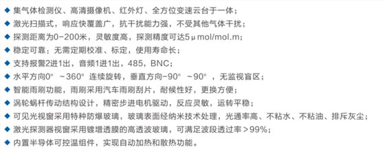 防爆一体化激光气体检测摄像仪