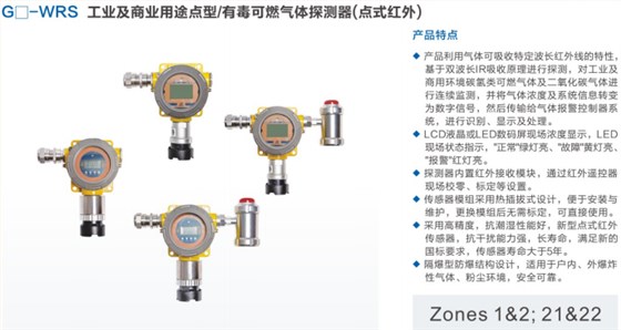 有毒可燃气体探测器（点式红外）