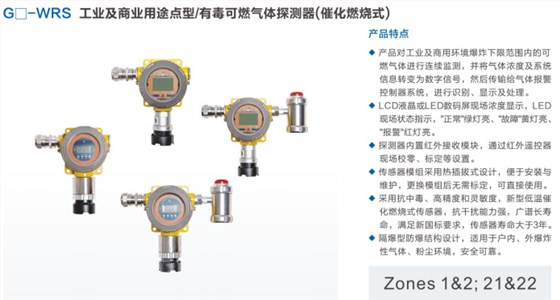 有毒可燃气体探测器（催化燃烧式）