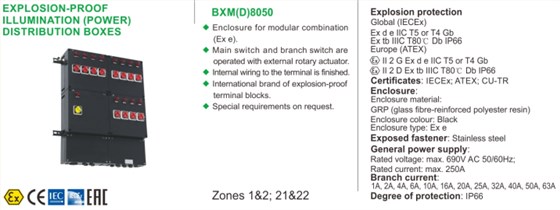 ATEX防爆配电箱、CUTR防爆配电箱