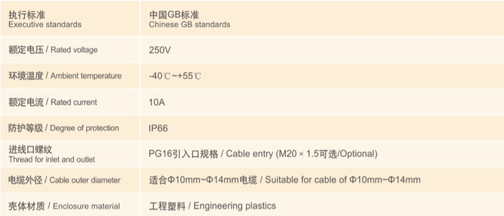 防水防尘防腐照明开关，三防照明开关，防强腐照明开关