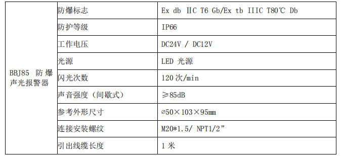 防爆声光报警器