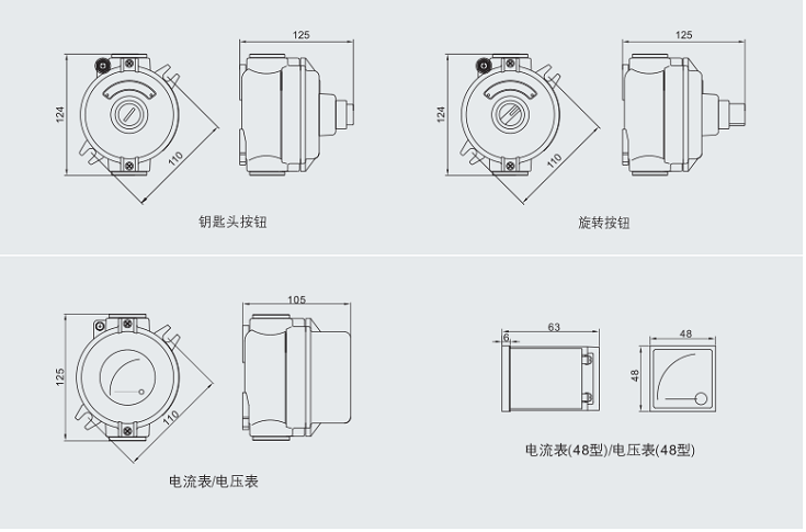 CUTR防爆主令控制器，ATEX防爆主令控制器，IECEX防爆主令控制器，华荣防爆主令控制器